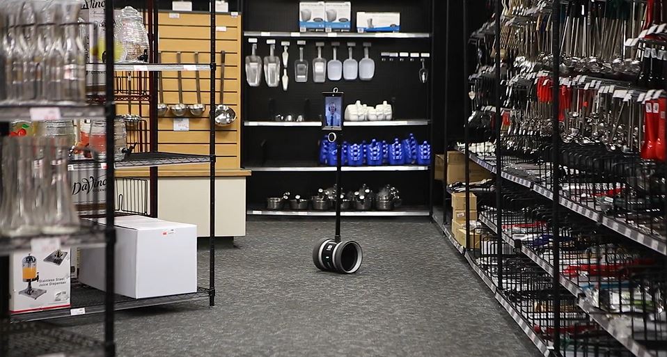 Restaurant supply company uses telepresence robot